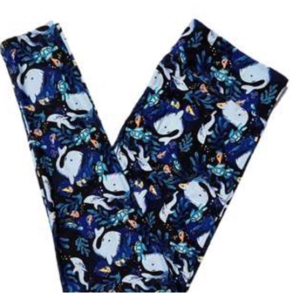 Lularoe Kids Leggings SHARKS WHALES TURTLES UNISEX